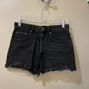 Black Zara jean shorts